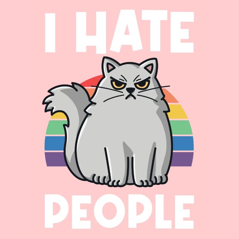 I Hat People Rainbow I Hate People Hate valentine