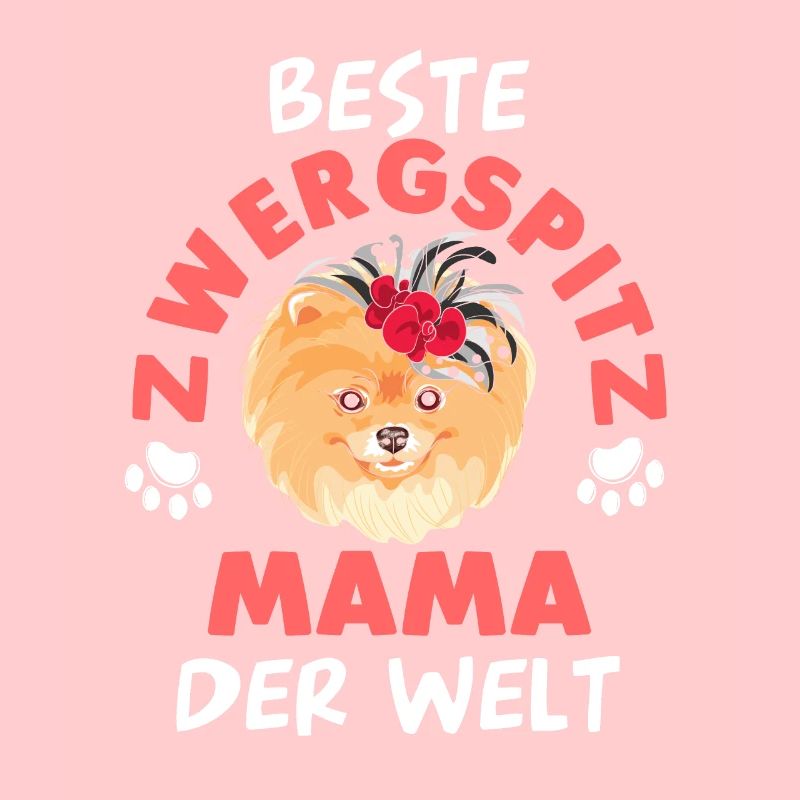 Pomeranian Zwergspitz Mutter Muttertag Mama