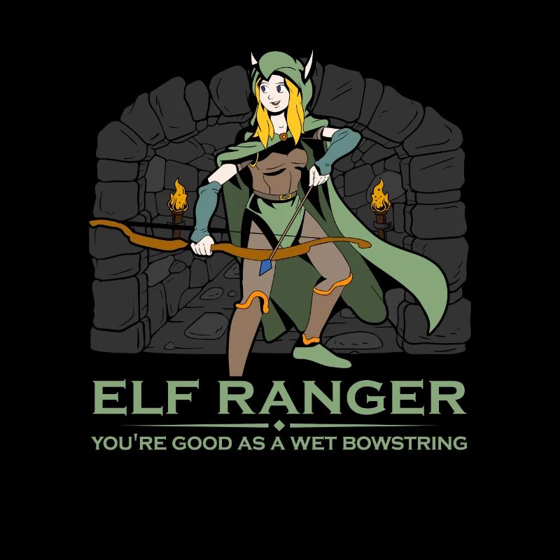 D20 Rollenspiel Charakter - Elf Waldläufer