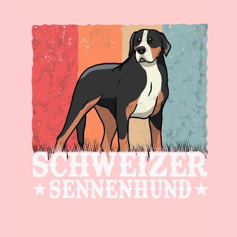 Großer Schweizer Sennenhund Retro