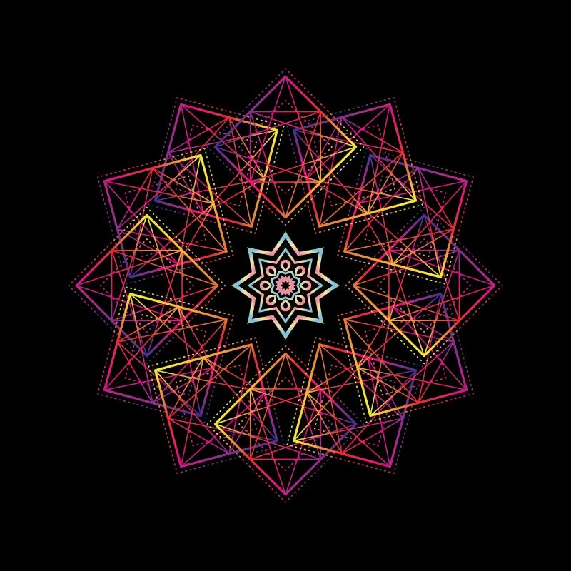 Géométrie sacrée Fleur de vie cube de Métatron