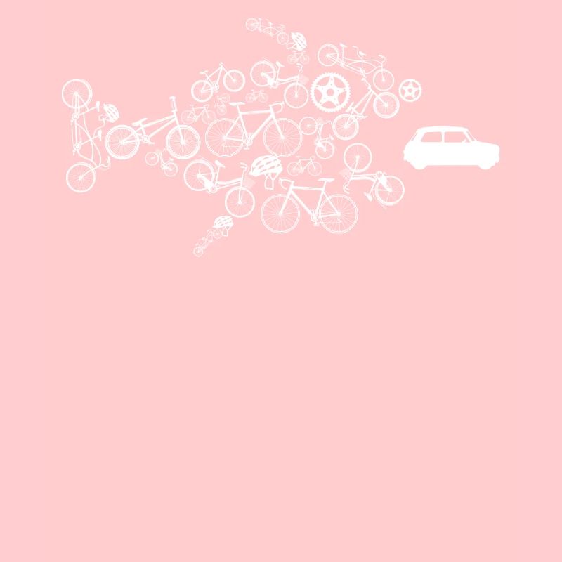 Electromobility, bicycle eats car