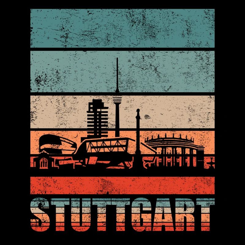 Stuttgart Skyline Geschenkidee