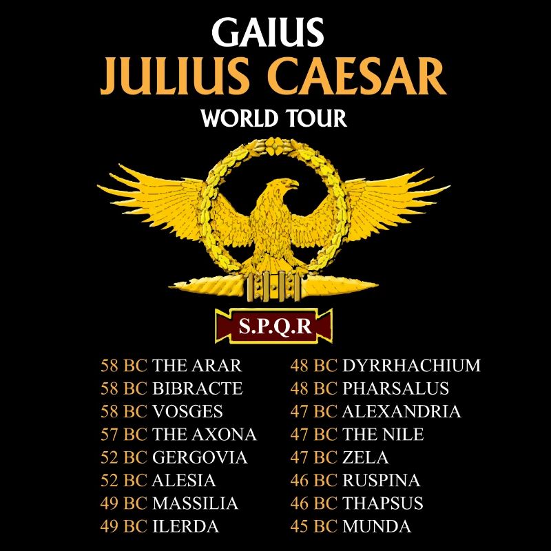 Gaius Julius Caesar World Tour, Antike Römer