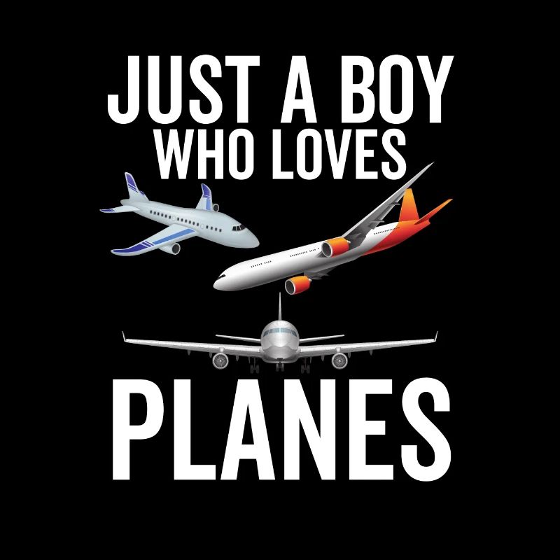 Nur ein Junge, der Flugzeuge liebt