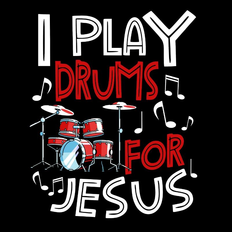 Drum Player Jesus Drum set Pick Jesus Drums Player