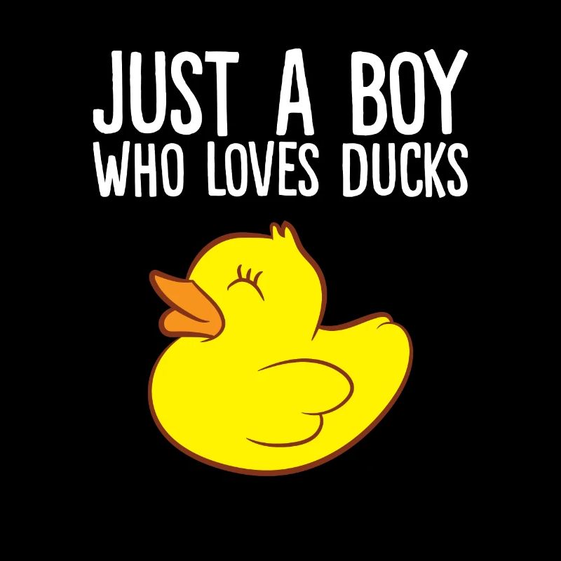 Nur ein Junge, der Enten liebt