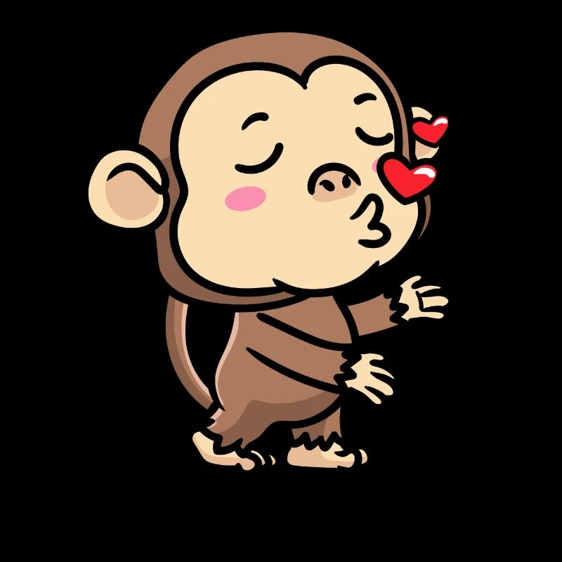 Monkey Emoticon Emotion Monkey Lover