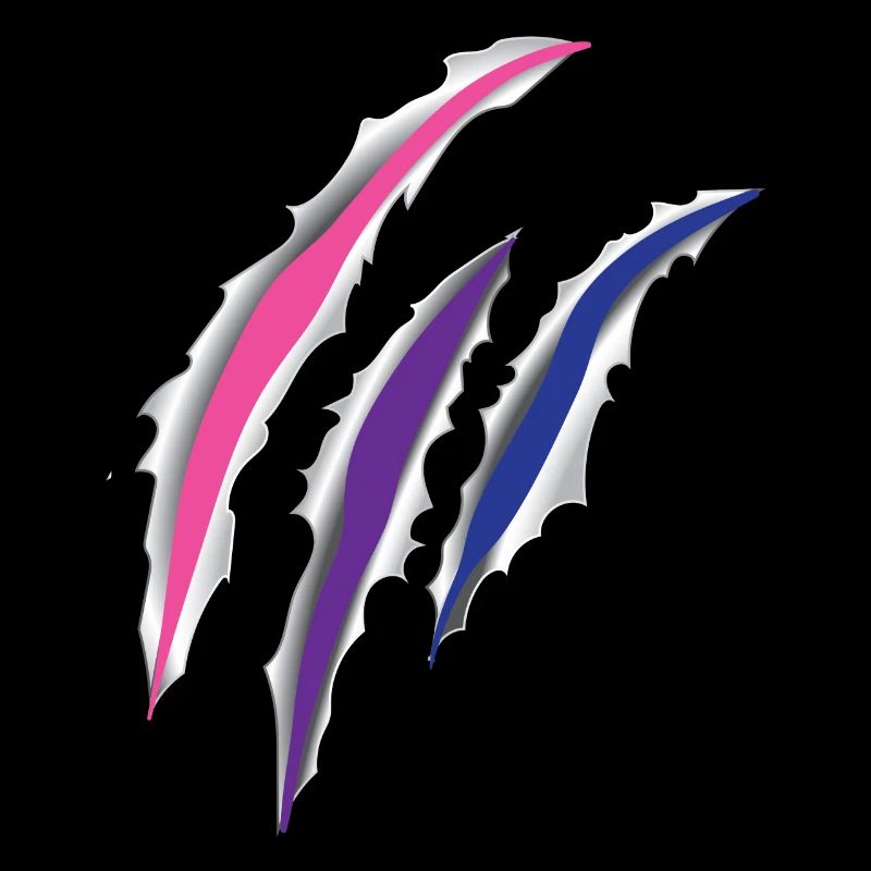 Bisexual Bi Pride Flag Scratch