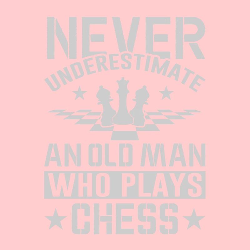 Ein alter Mann, der Schach spielt