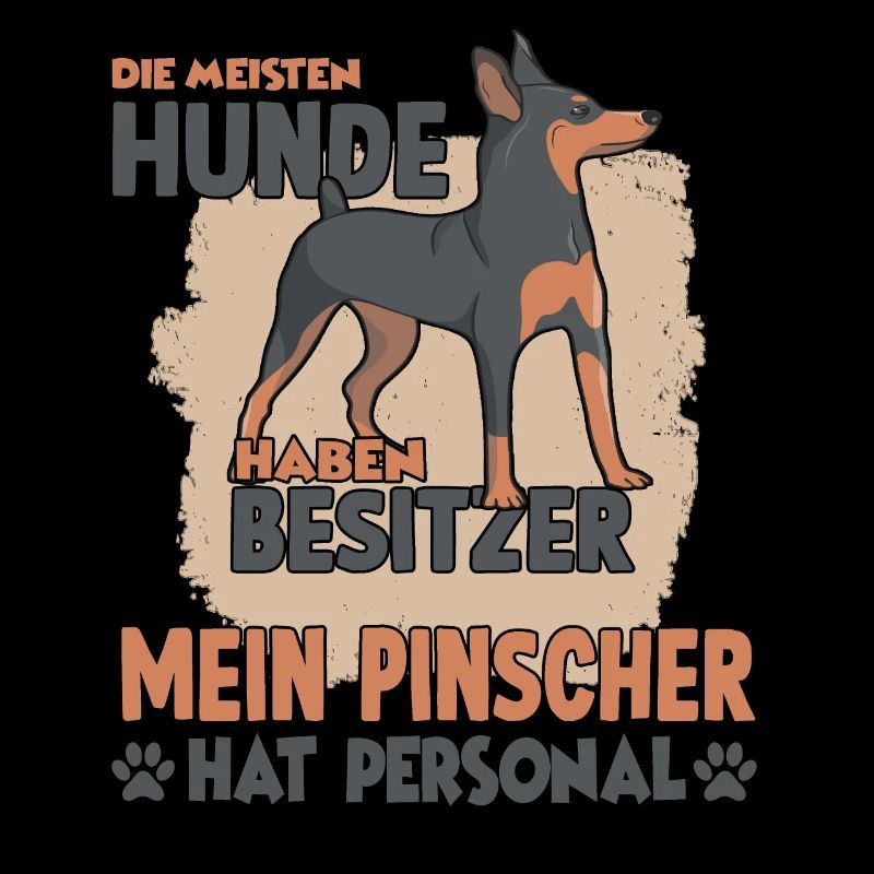 Pinscher Witziges Aussie Hundehalter Gassi