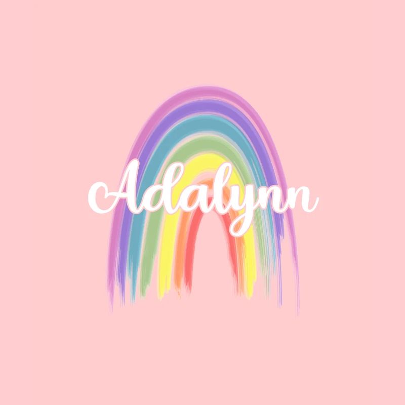 ADALYNN Rainbow Cursive