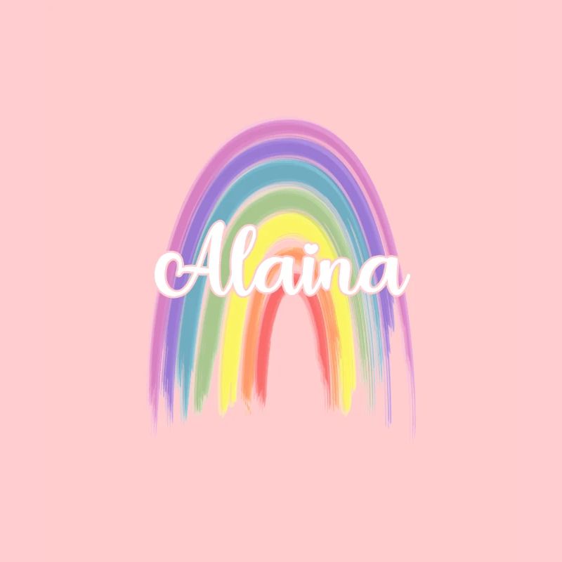 ALAINA Arc-en-ciel Cursive