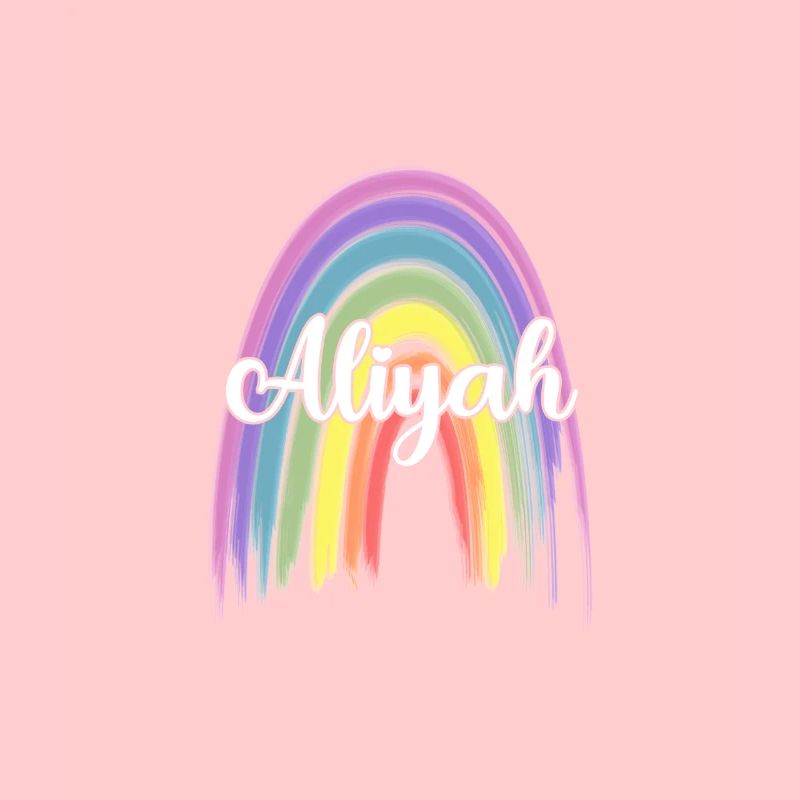 ALIYAH Rainbow Cursive