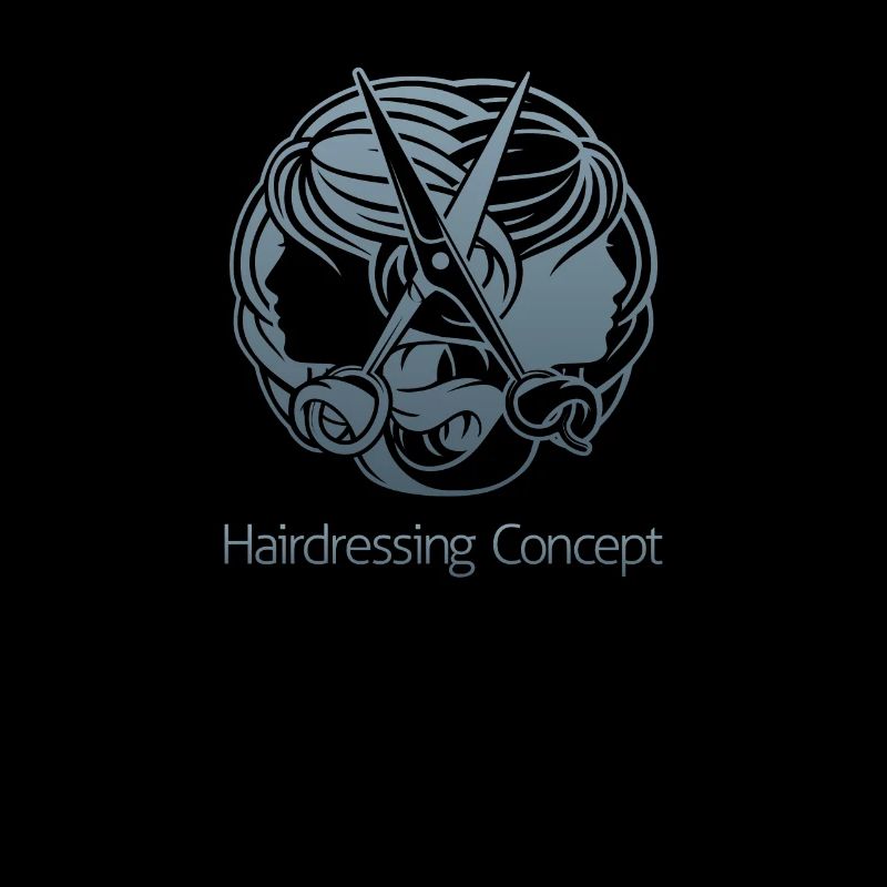 Coupe de cheveux coiffeur Coiffeur Ciseaux Sèche-cheveux Sèche-cheveux