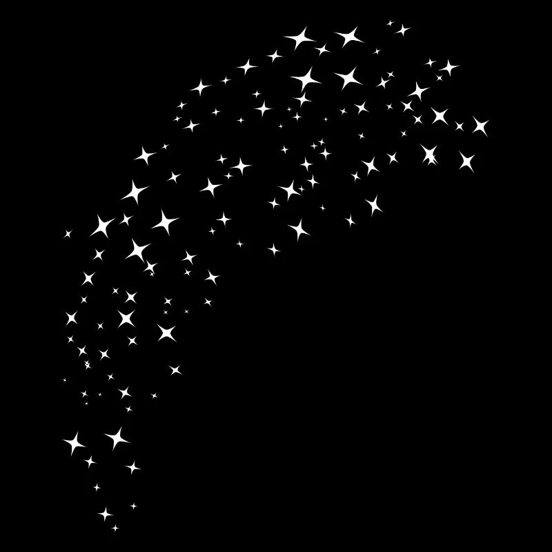 White starry sky