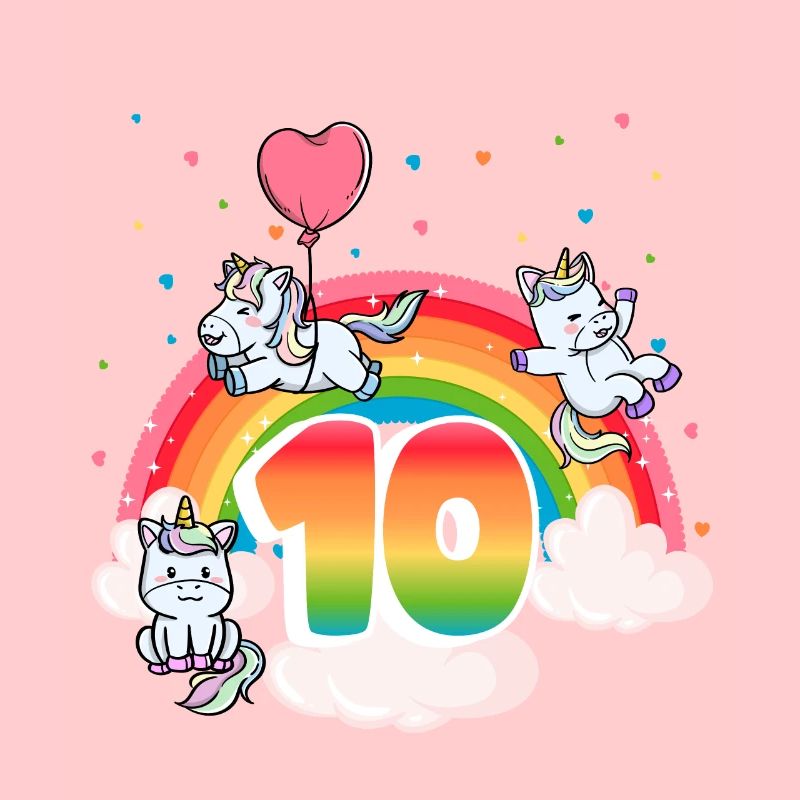 10th Birthday Dabbing Llama Unicorn Sloth | 10th