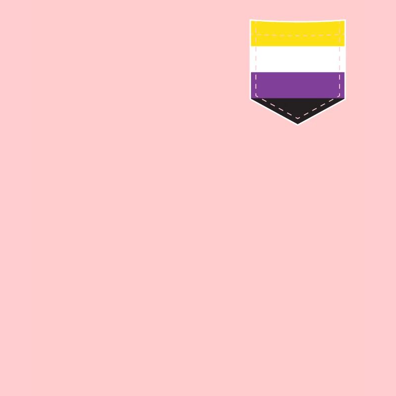 LGBTQ Non-Binary Pride Flag Pocket