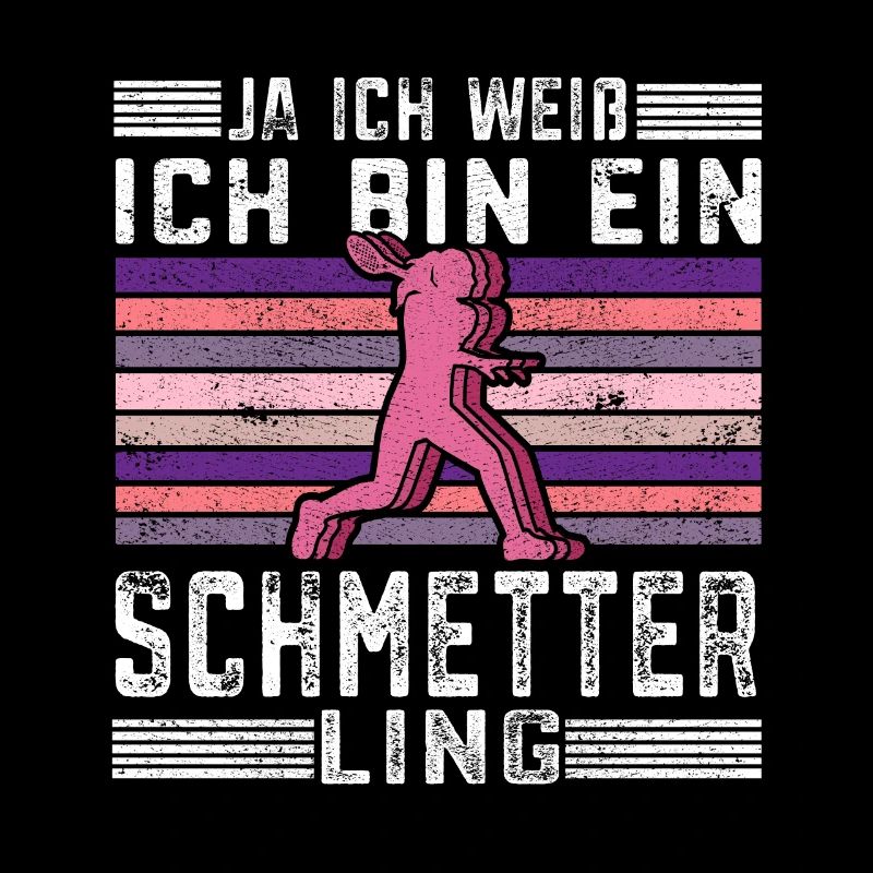 Ich bin ein Schmetter Ling Squashspieler Geschenk