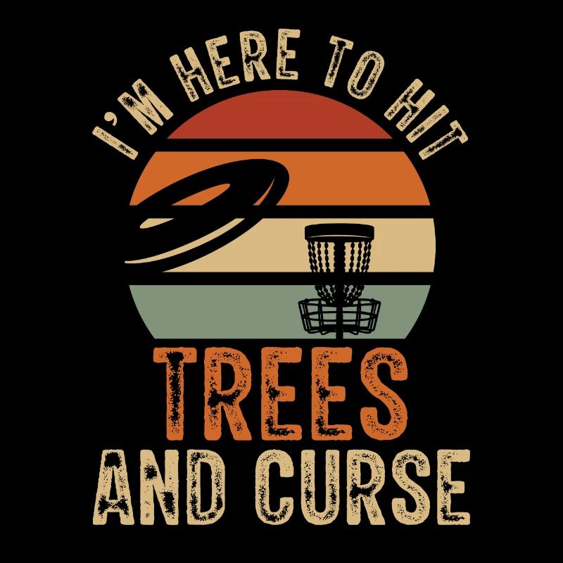 Ich Bin Hier, Um Trees Disc Golf Vintage Ultimate