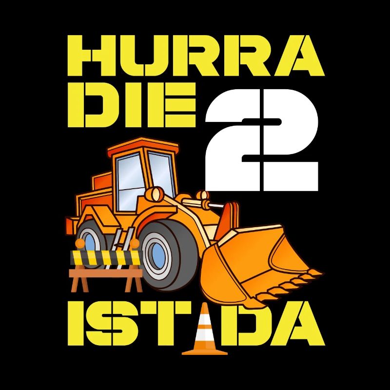 Bagger 2. Geburtstag Baggerfahrer Jungen Geschenk
