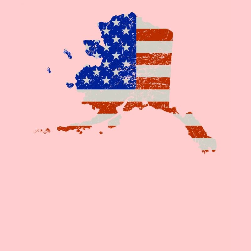 Alaska State US Flag Gift