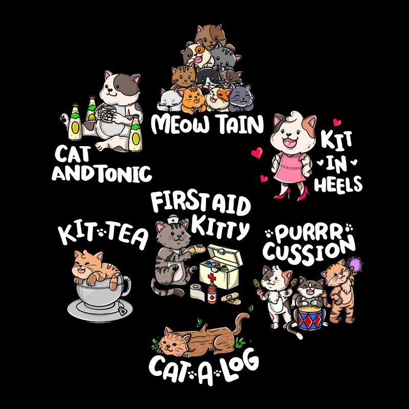 Jeu de mots mignon et drôle de chat | Chat mignon