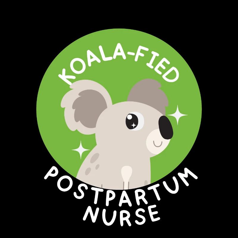 Infirmière post-partum Mignonne Koala Mère Bébé Infirmière RN