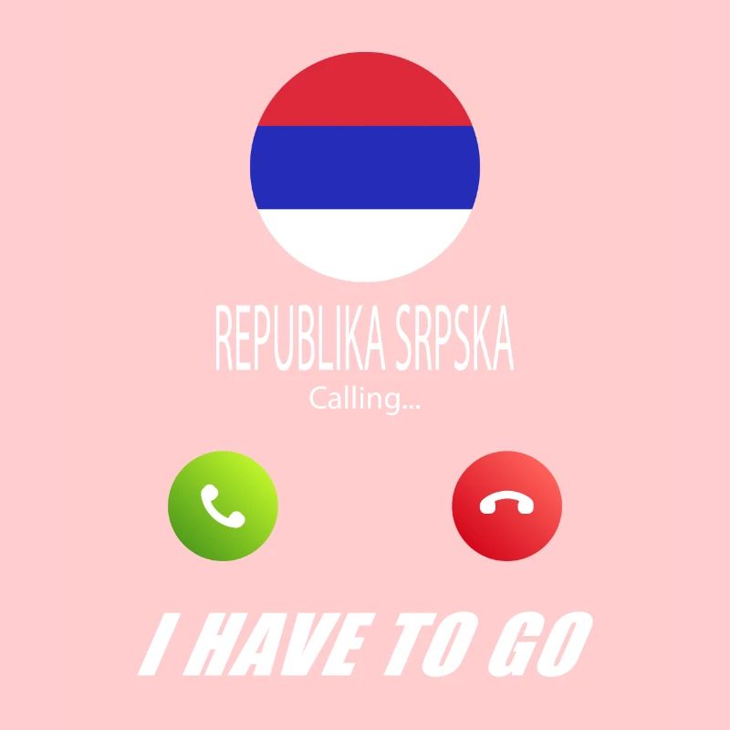REPUBLIKA SRPSKA ruft an Lusiger Flaggen Spruch