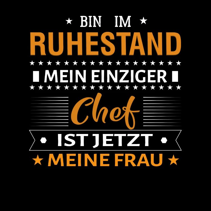 Frau Chef Mann Ruhestand - Rente - Rentner