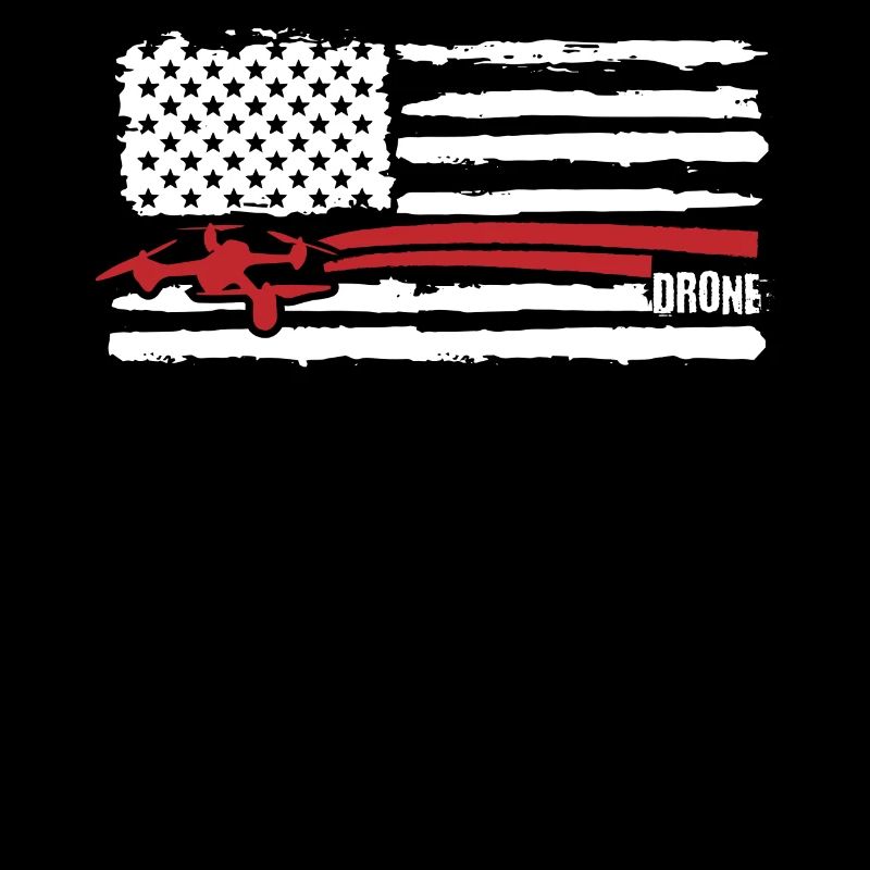 Drone Flying, Drones, US Flag Drone