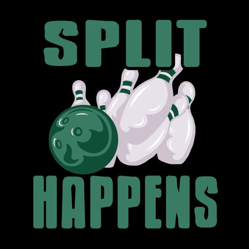 Split Happens Awesome Bowling Designs T-Shirt