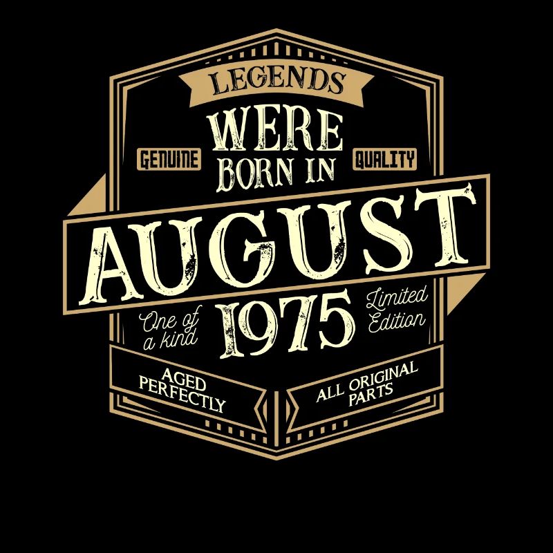 August 1975 Geburtstag Mann
