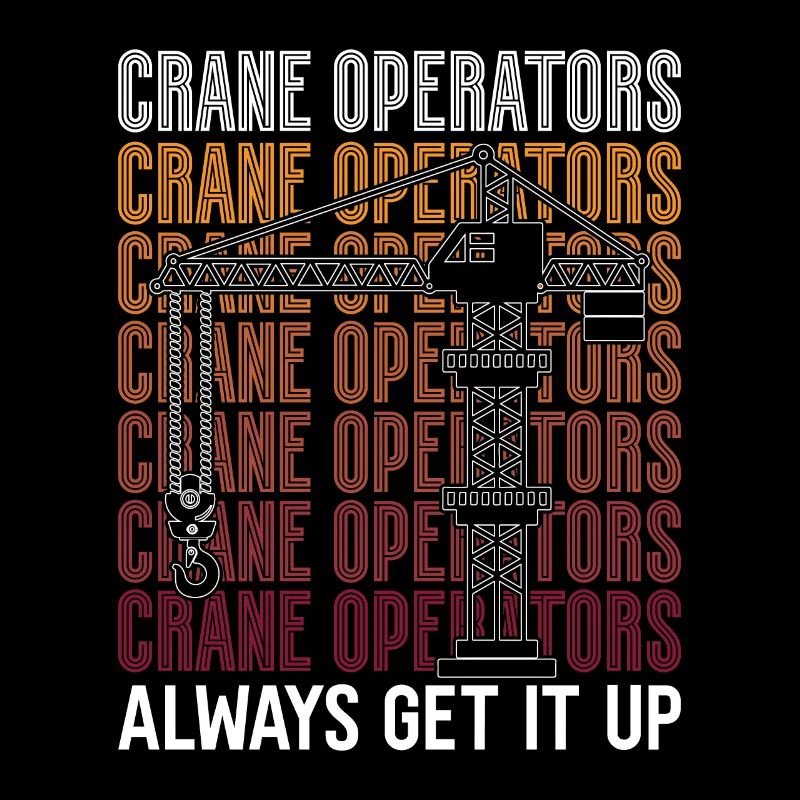 Construction Worker Crane Crane Driver Crane Operator Gift