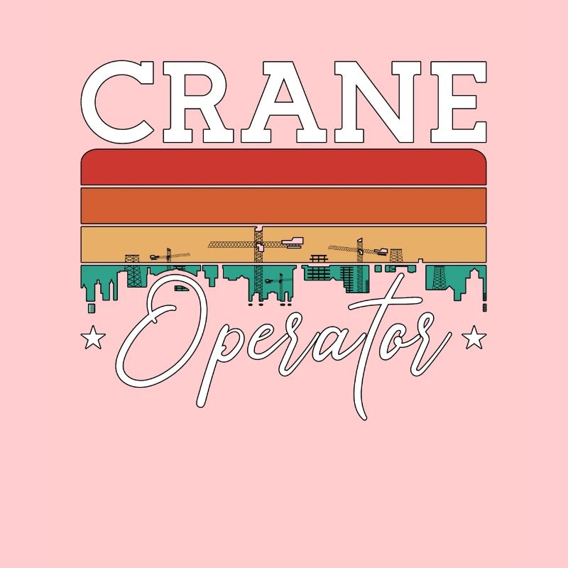 Crane Operator Construction Worker Work Crane Driver Gift