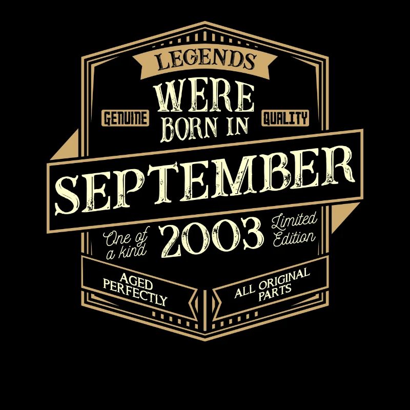 September 2003 Geburtstag Mann