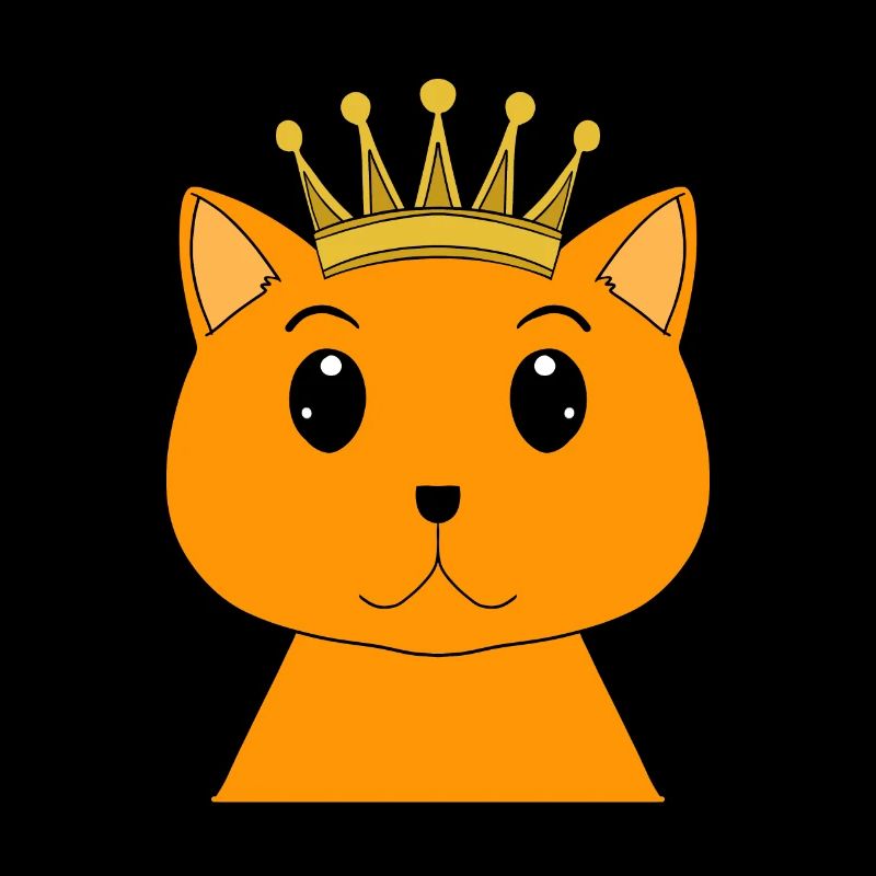 Chat avec couronne - Chat persan avec couronne