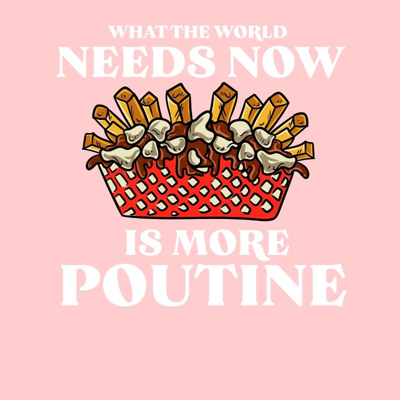 Kanadische Poutine Pommes Frites Mittagessen