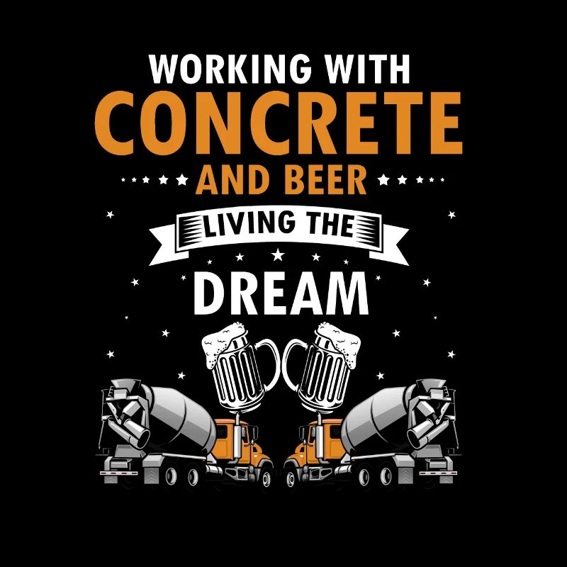 Conception de constructeur de béton pour les travailleurs de la construction et le chantier de construction