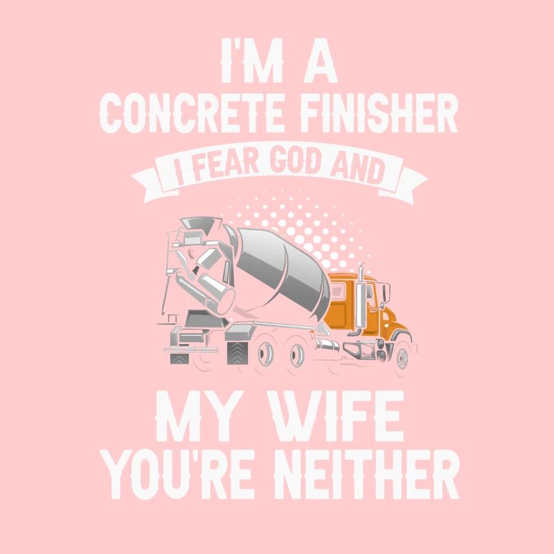 Concrete builder design for construction workers and construction site