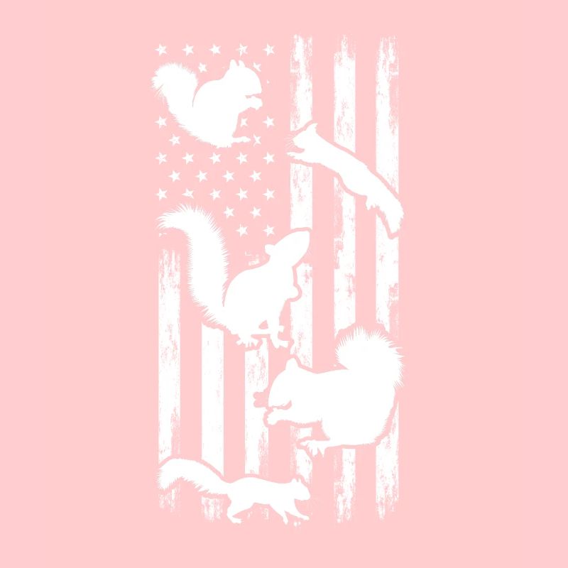 Niedliches Eichhörnchen US-Flagge Eichhörnchen