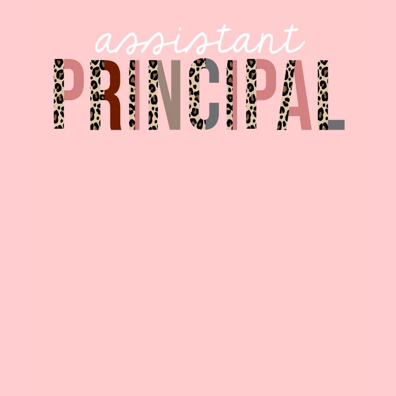 Assistant Principal Leopard Print lustiges Geschenk