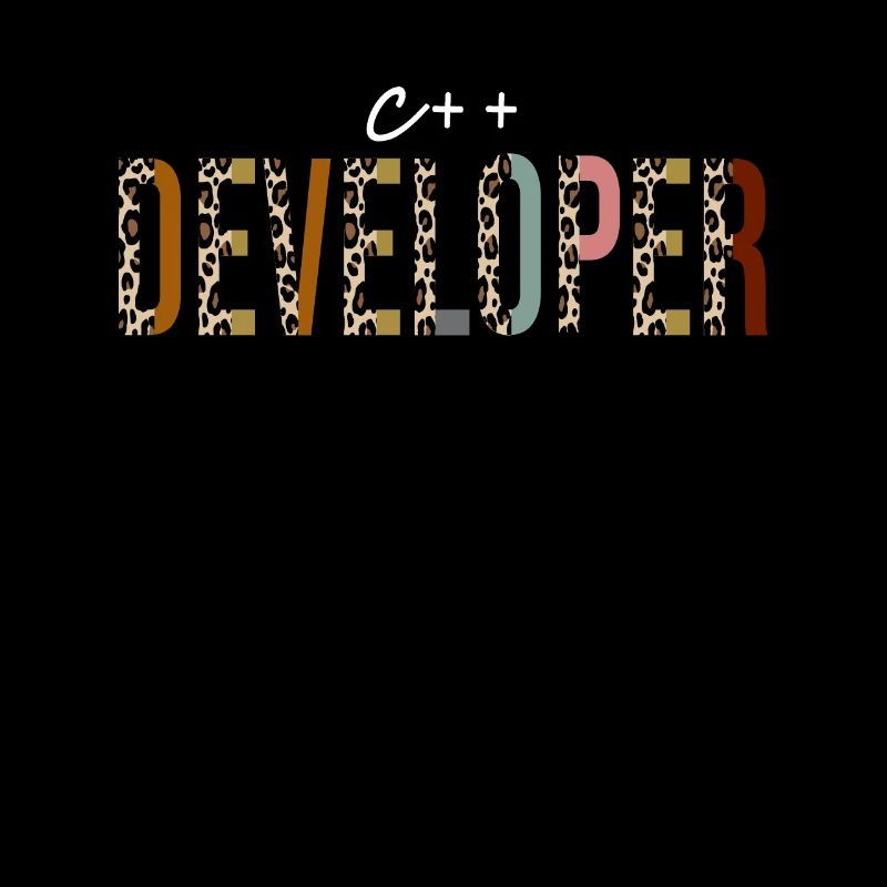 C++ developer Leopard Print Funny Gift