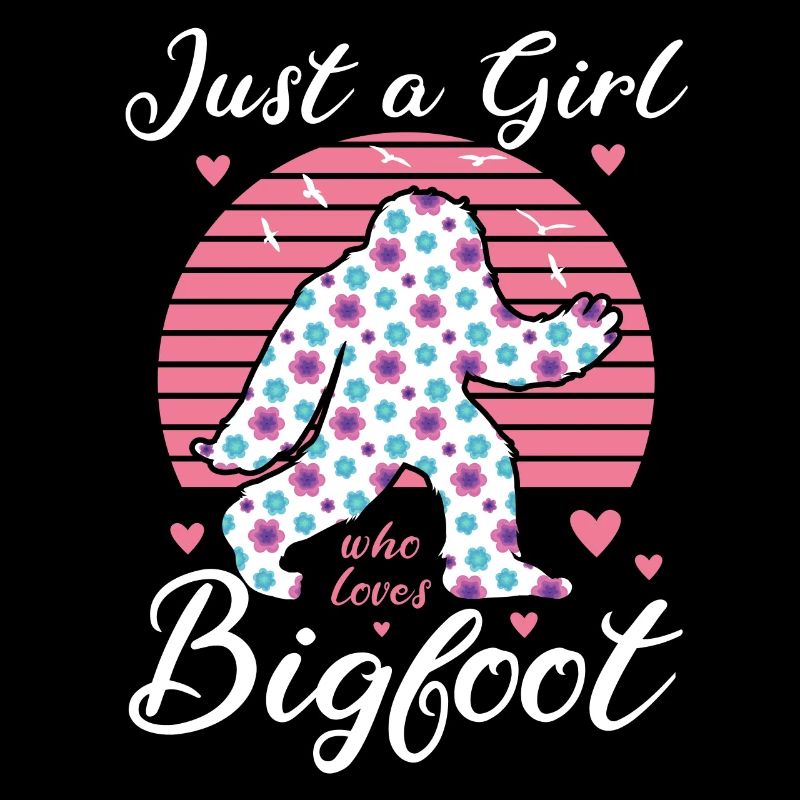 Nur Ein Mädchen, Das Bigfoot Sasquatch Liebt