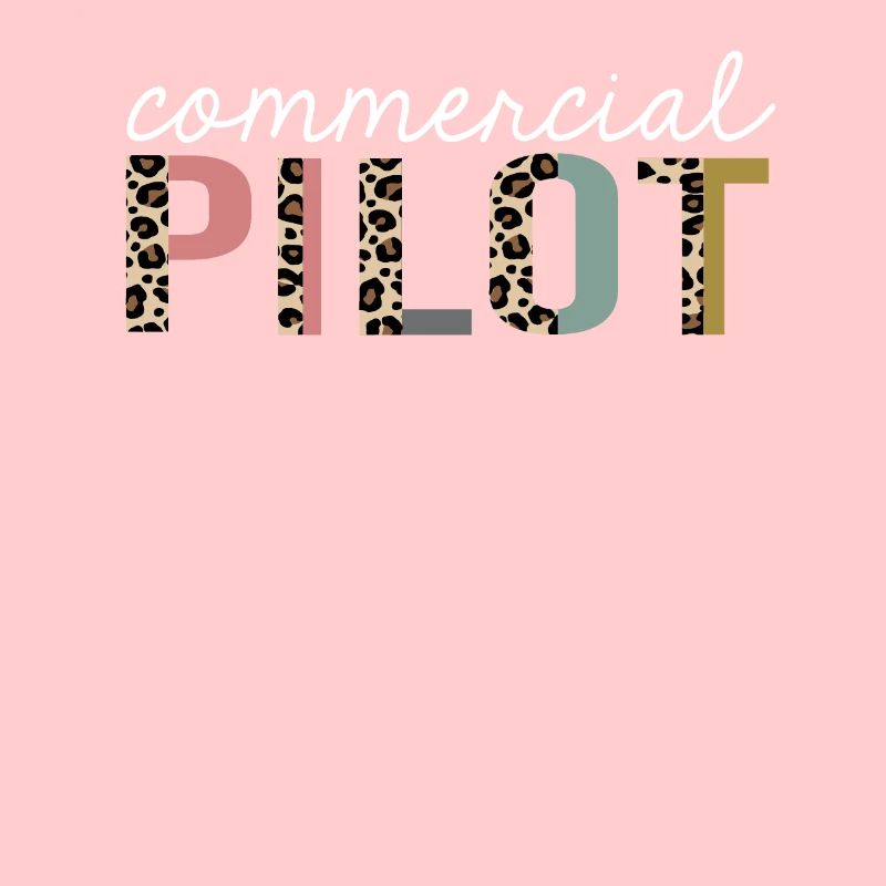 Kommerzieller Pilot Leopard Print Lustiges Geschenk