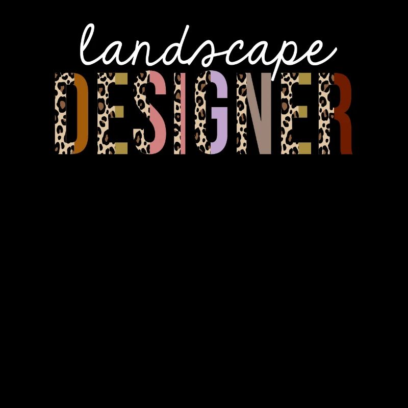 Landscape Designer Leopard Print Funny Gift