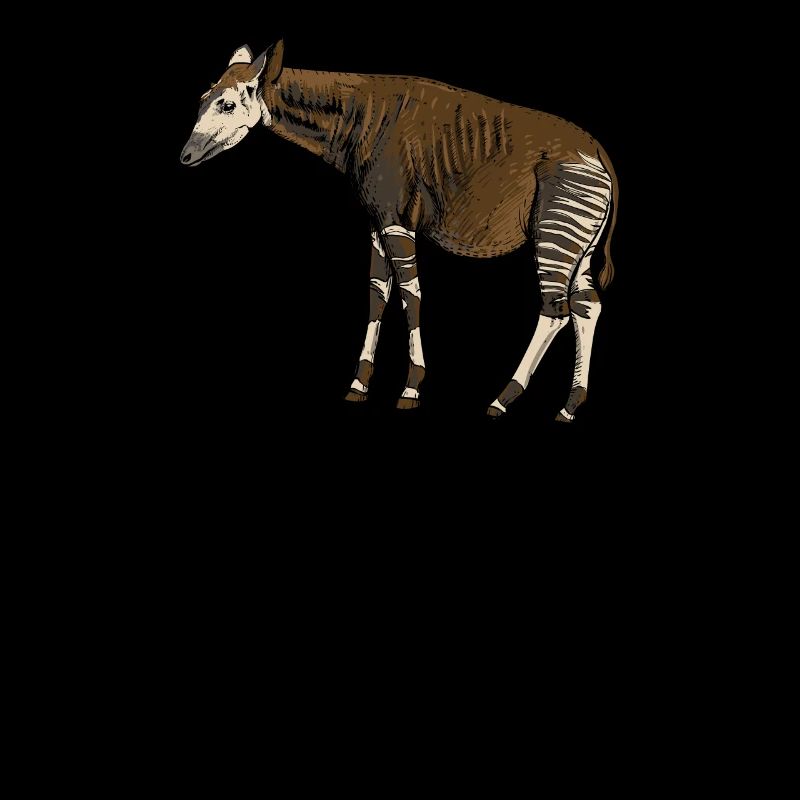 Okapi I forest giraffe from the rainforest for