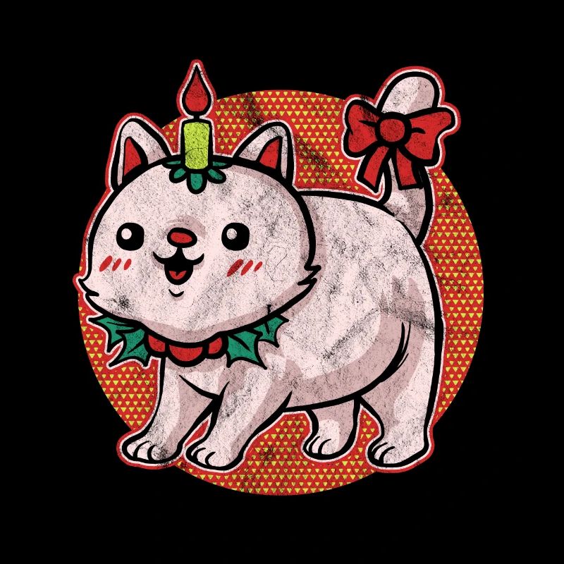 Pull de Noël moche Chat