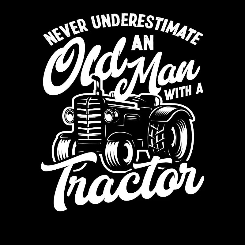 Bauer Alter Mann Traktor