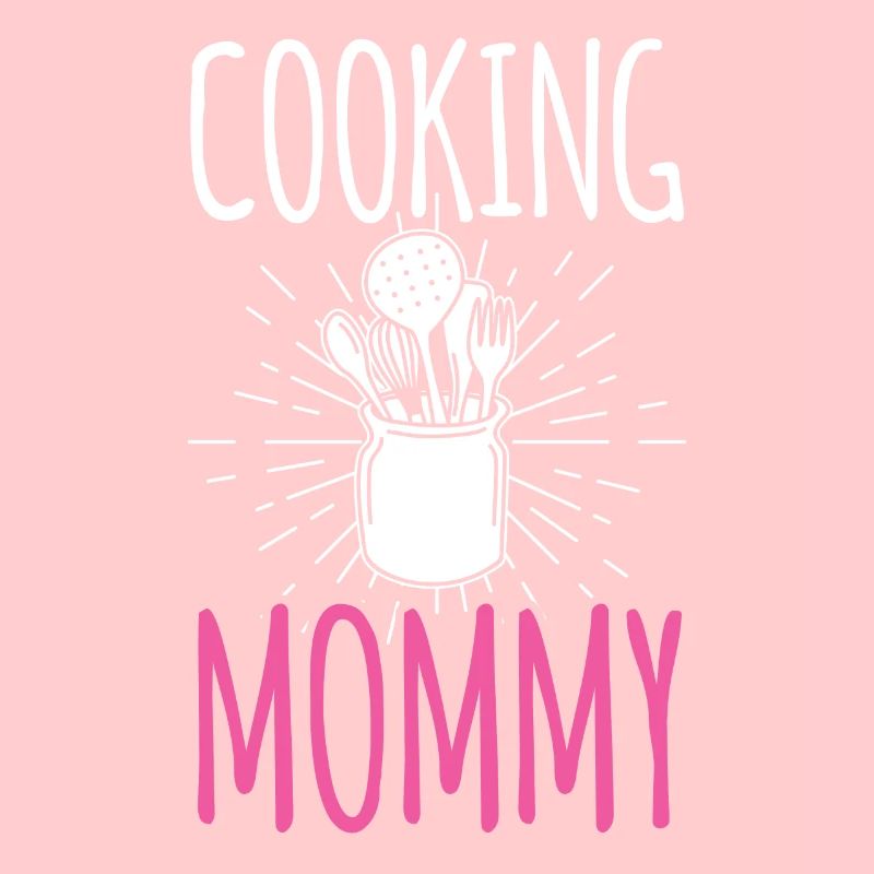 Kochende Mami Koch Köchin Kochen Mama Mutter